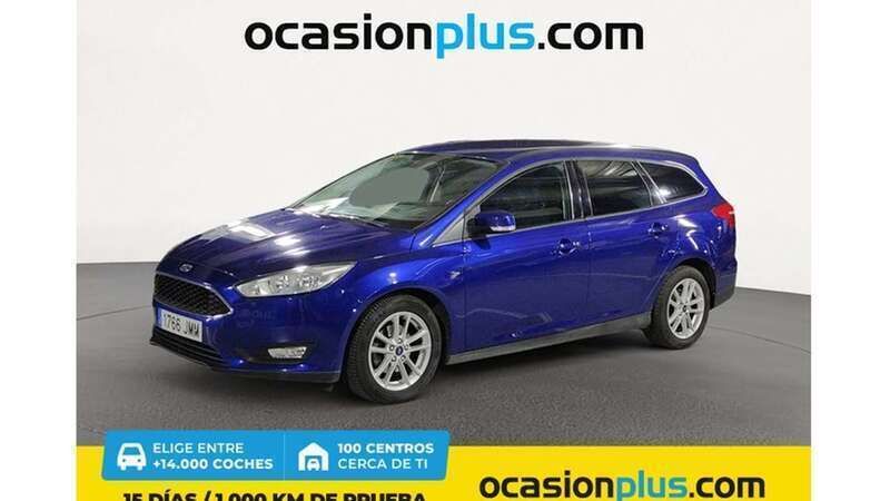 Azul Usado 2016 Ford Focus Trend+ Familiar | 11.200 € (Precio justo) - Imagen 1/4