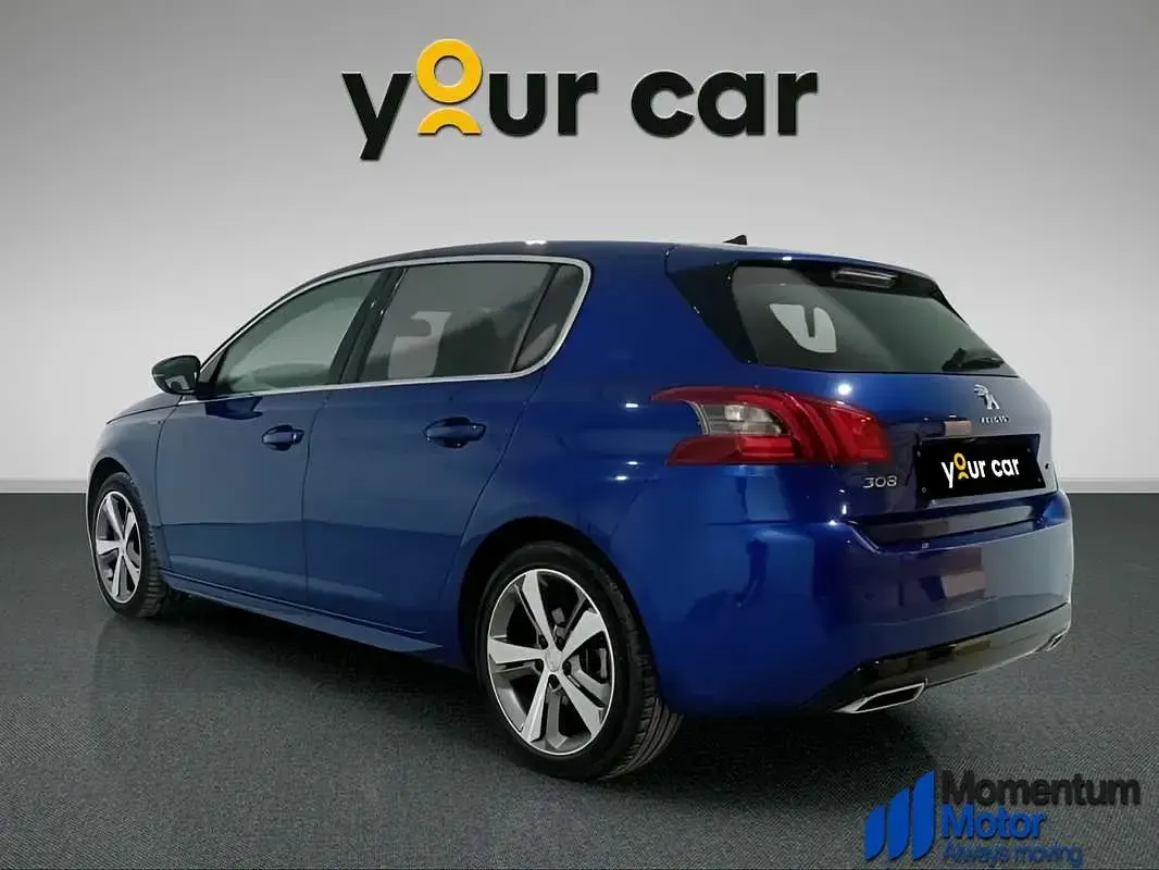 Usado Peugeot 308 GT-line 131 CV (96 kW) 2017 Azul Utilitario