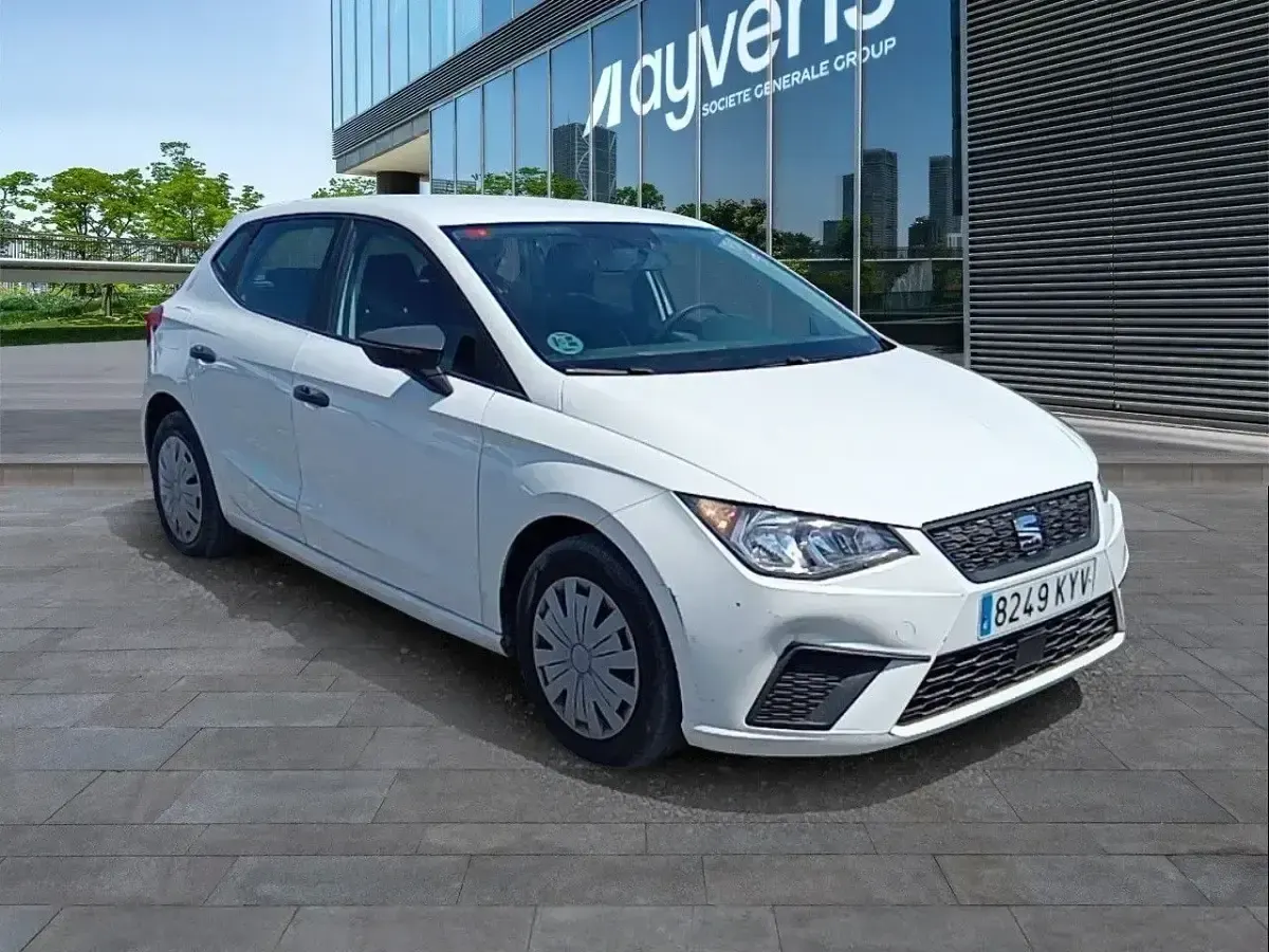 Usado Seat Ibiza Reference 95 CV (69 kW) 2019 Blanco Utilitario