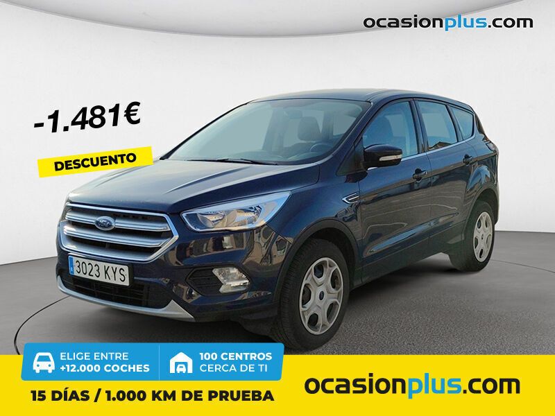 Azul Usado 2019 Ford Kuga Trend+ SUV | 16.300 € (Precio justo) - Imagen 1/4