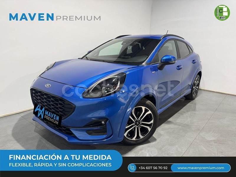 Azul Usado 2021 Ford Puma Gen-E Titanium SUV | 17.900 € (Caro) - Imagen 1/4