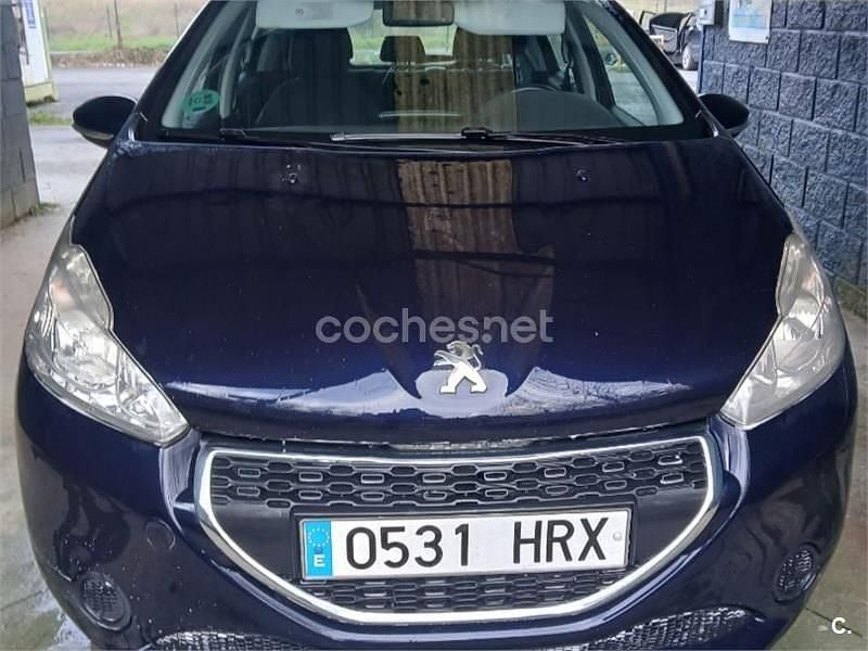 Usado Peugeot 208 Access 82 CV (60 kW) 2013 Azul Utilitario