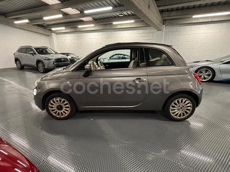 Usado Fiat 500C Lounge 69 CV (50 kW) 2018 Plateado Descapotable