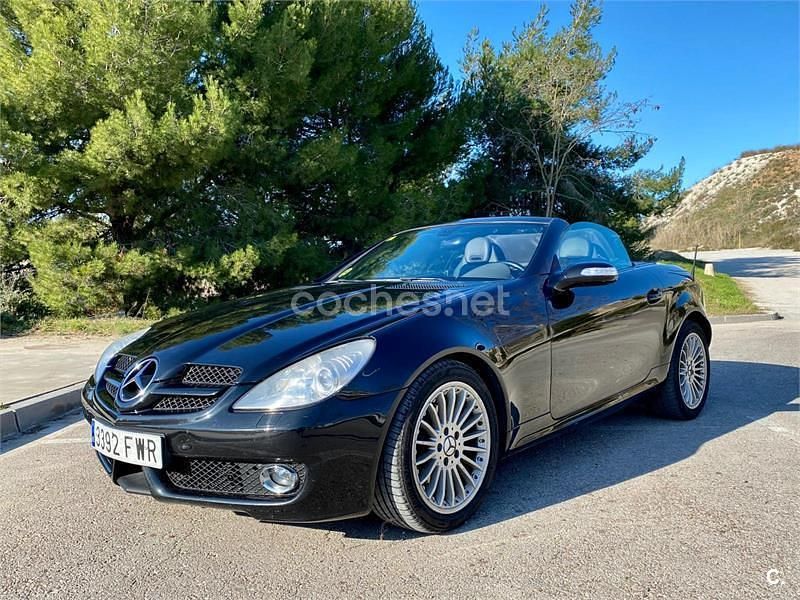 Usado Mercedes SLK200 163 CV (119 kW) 2004 Negro Descapotable