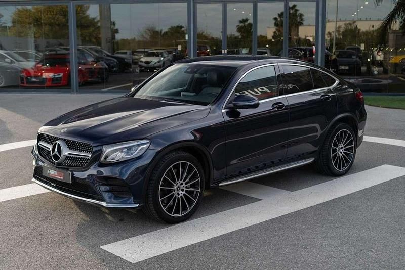 Usado Mercedes GLC220 194 CV (142 kW) 2019 Azul Coupe