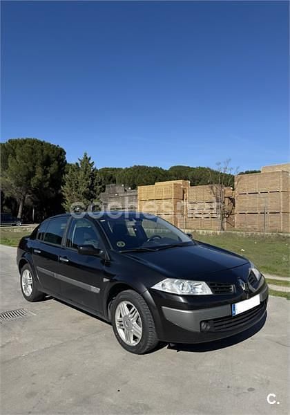 Usado Renault Mégane II Expression 130 CV (95 kW) 2007 Negro Berlina
