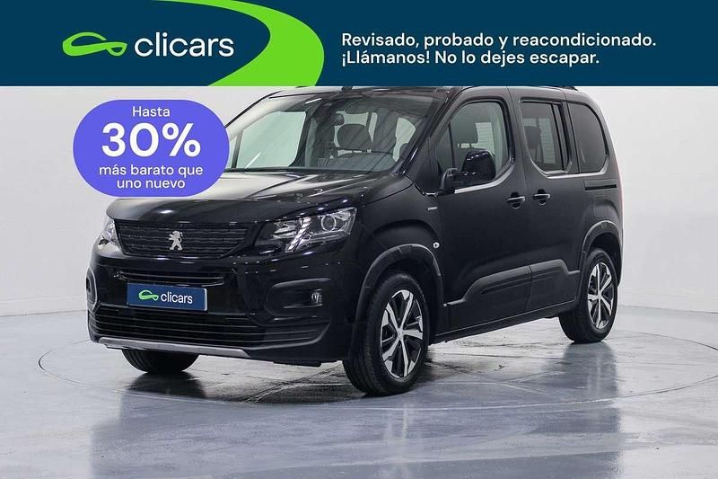 Usado Peugeot Rifter GT-line 99 CV (72 kW) 2020 Negro Monovolumen