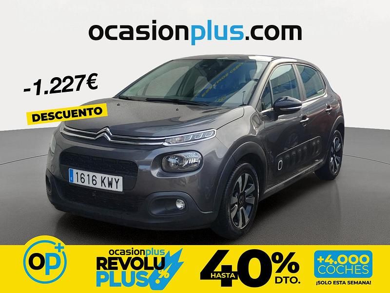 Usado Citroën C3 Feel 110 CV (80 kW) 2019 Gris Utilitario