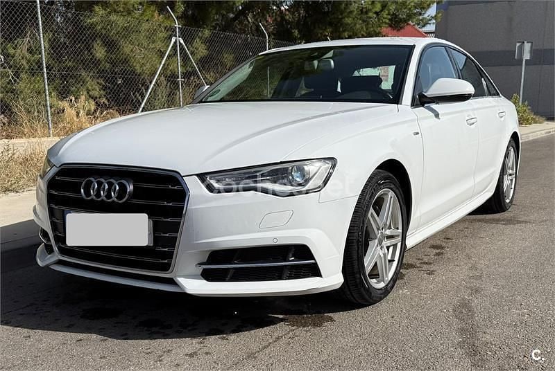 Usado Audi A6 S-Line 190 CV (139 kW) 2017 Blanco Berlina