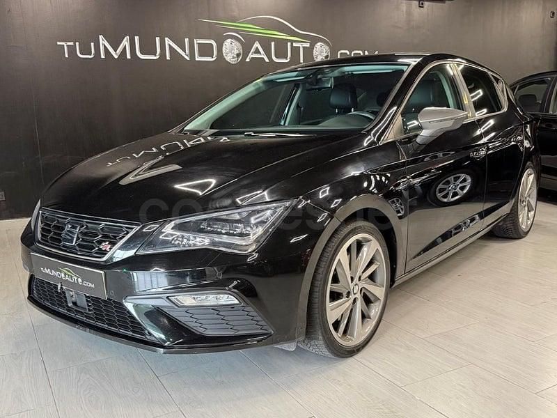 Usado Seat Leon FR 184 CV (135 kW) 2016 Negro Berlina