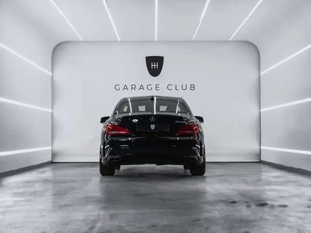 Usado Mercedes CLA220 AMG line 177 CV (130 kW) 2015 Negro Coupe