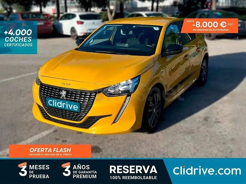 Usado Peugeot 208 Active 100 CV (73 kW) 2022 Amarillo Utilitario