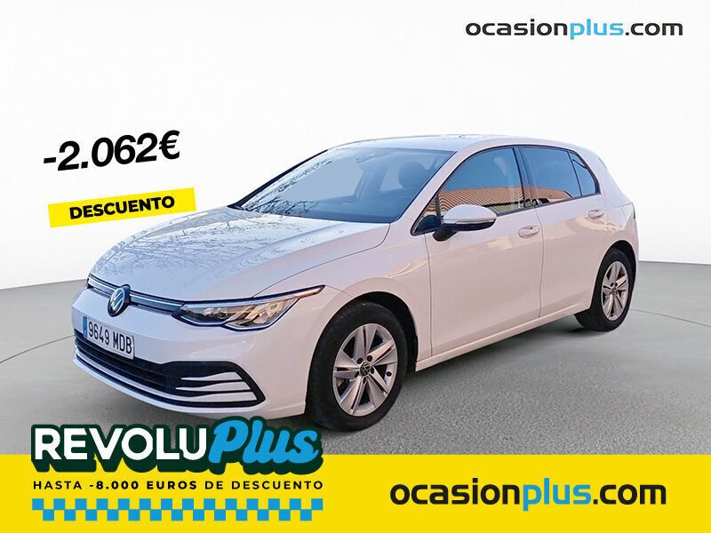 Blanco Usado 2022 VW Golf VIII Life Berlina | 22.690 € (Precio justo) - Imagen 1/4