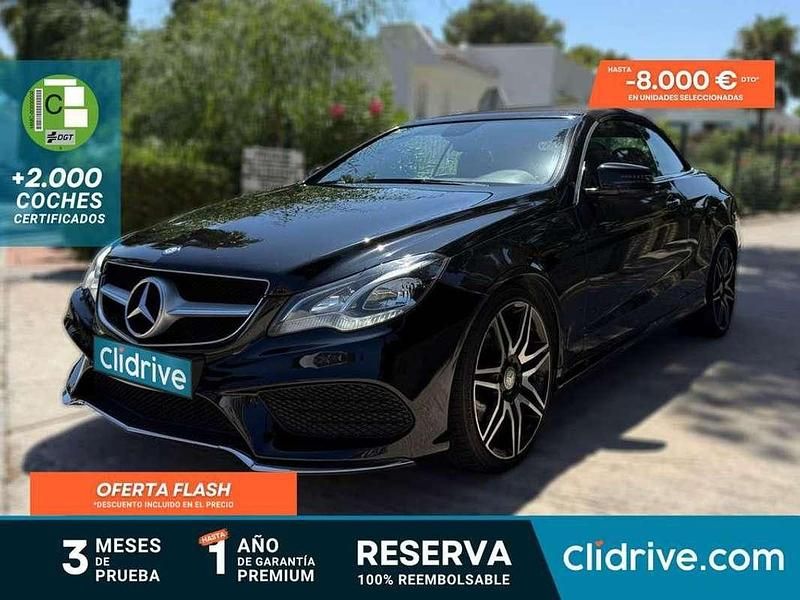Negro Usado 2015 Mercedes E250 Descapotable | 15.990 € (Super precio) - Imagen 1/3