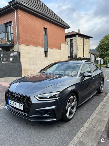 Usado Audi A5 Sportback S-Line 252 CV (185 kW) 2018 Gris / plata Utilitario
