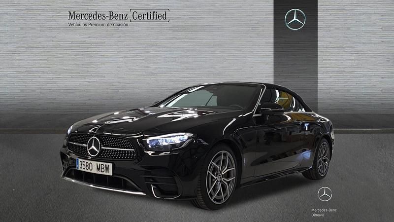 Negro Usado 2022 Mercedes E220 AMG line Descapotable | 59.900 € - Imagen 1/4
