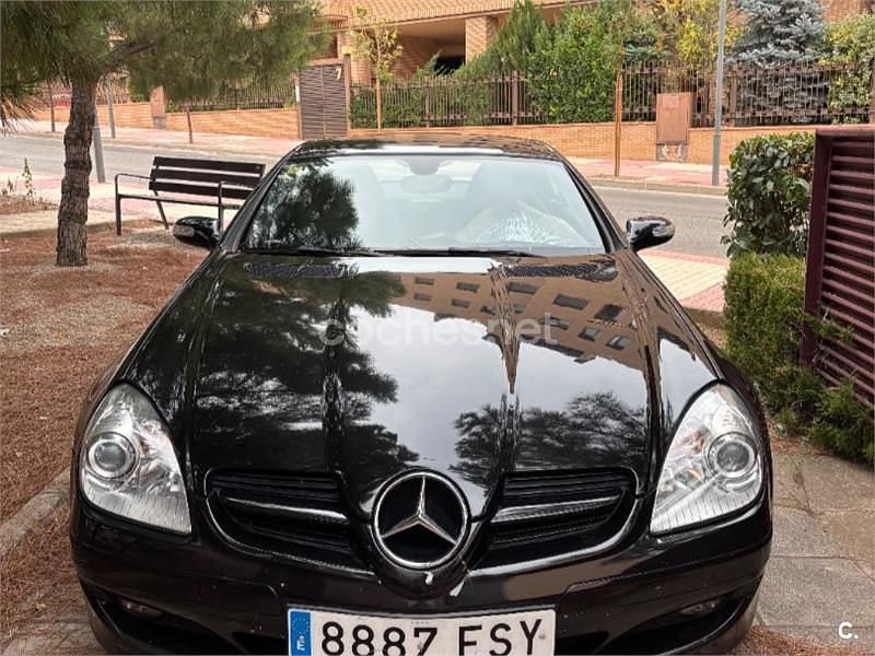 Negro Usado 2005 Mercedes SLK200 Descapotable | 8500 € (Buen precio) - Imagen 1/4