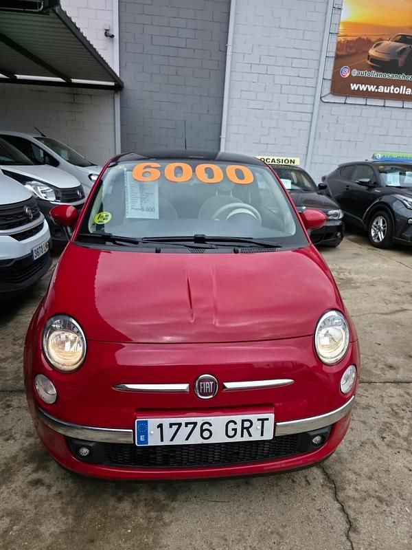 Usado Fiat 500 75 CV (55 kW) 2009 Rojo Descapotable