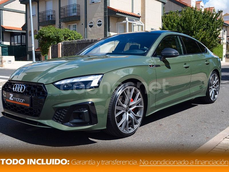 Verde Usado 2021 Audi A5 Sportback S-Line Utilitario | 49.990 € - Imagen 1/4