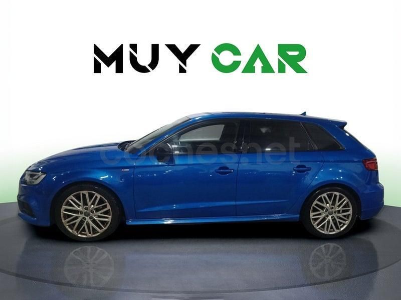 Usado Audi A3 S-Line 150 CV (110 kW) 2018 Azul Berlina