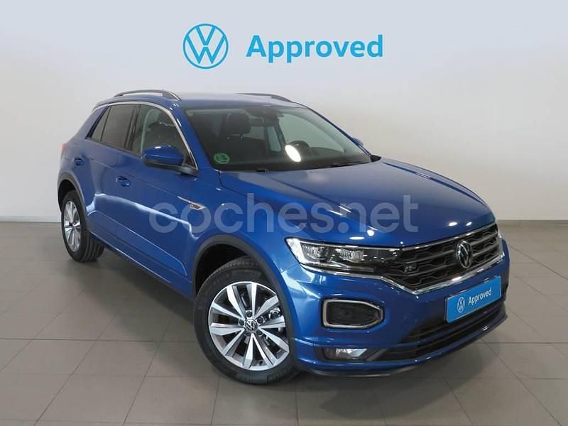 Azul Usado 2021 VW T-Roc Advance SUV | 23.995 € (Precio justo) - Imagen 1/4