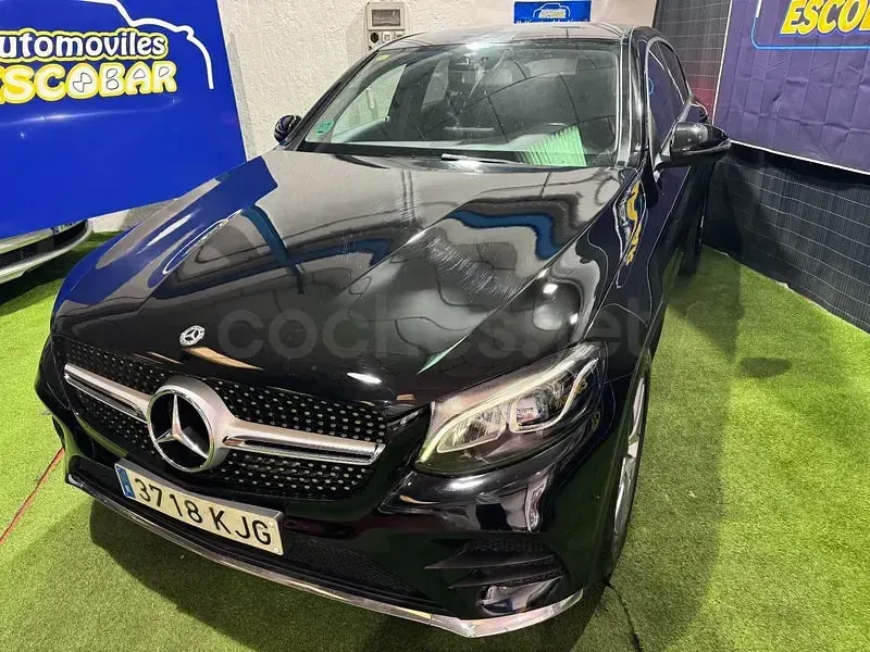 Usado Mercedes GLC220 170 CV (125 kW) 2018 Negro SUV