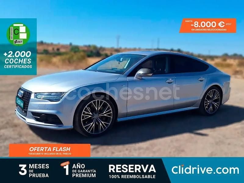 Gris / plata Usado 2015 Audi A7 Sportback S-Line Utilitario | 17.590 € (Buen precio) - Imagen 1/3