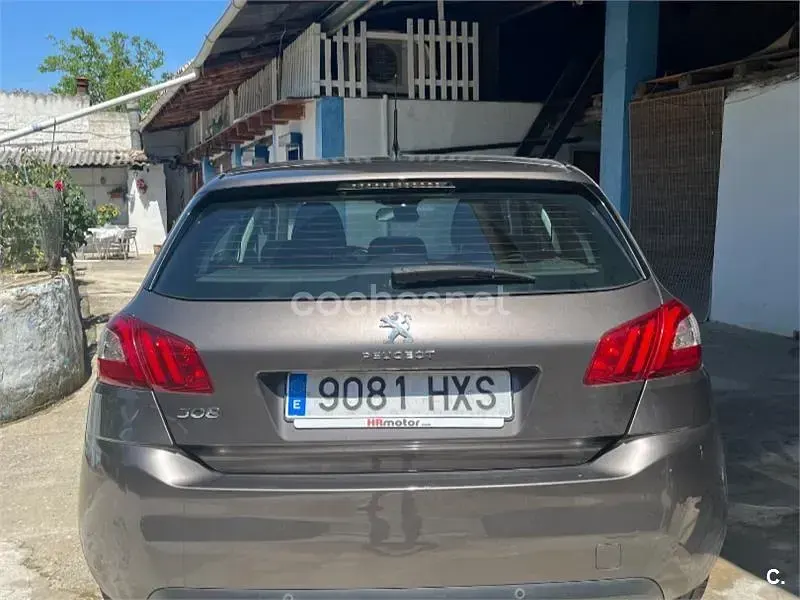 Usado Peugeot 308 Access 130 CV (95 kW) 2014 Gris / plata Berlina