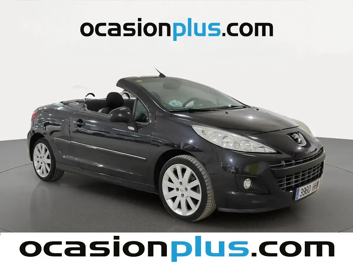 Usado Peugeot 207 CC 120 CV (88 kW) 2012 Negro Descapotable