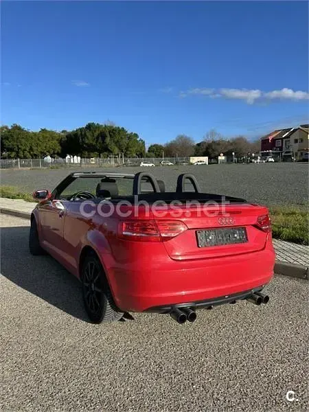 Usado Audi A3 Cabriolet Ambition 125 CV (91 kW) 2011 Rojo Descapotable