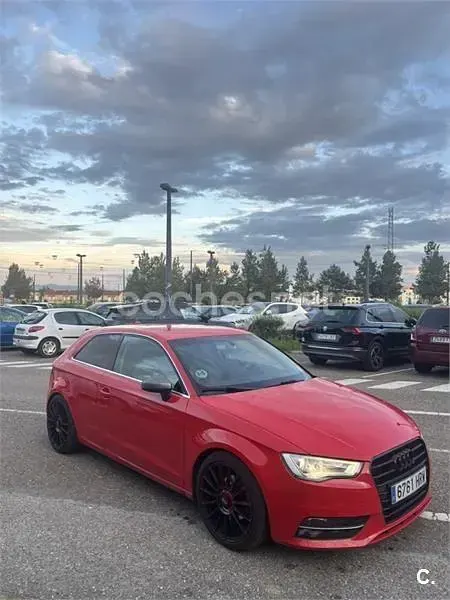 Usado Audi A3 Ambition 150 CV (110 kW) 2013 Rojo Berlina