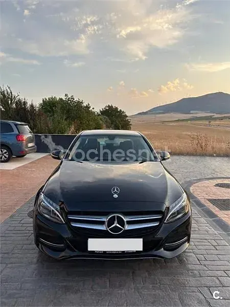 Usado Mercedes C200 Elegance 136 CV (100 kW) 2015 Negro Berlina