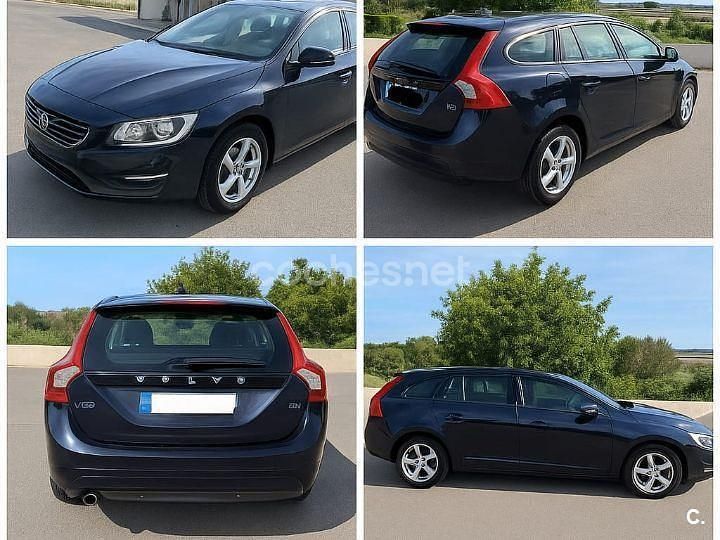 Azul Usado 2017 Volvo V60 Kinetic Familiar | 13.300 € (Precio justo) - Imagen 1/4