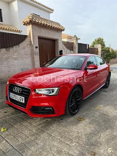 Usado Audi A5 Sportback S-Line 150 CV (110 kW) 2016 Rojo Utilitario
