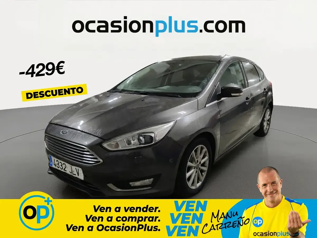 Begagnad Ford Focus Titanium 125 HK (91 kW) 2016 Grå