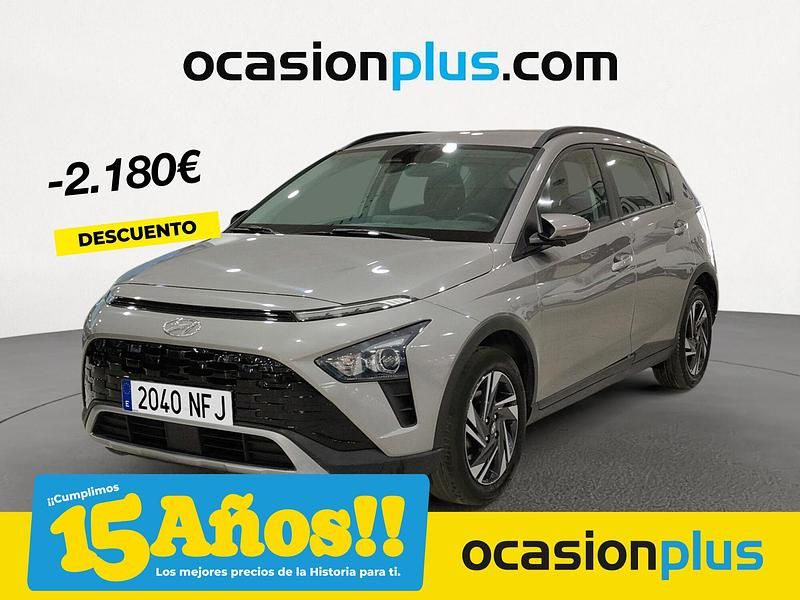 Gris / plata Usado 2022 Hyundai Bayon SUV | 12.990 € (Caro) - Imagen 1/4