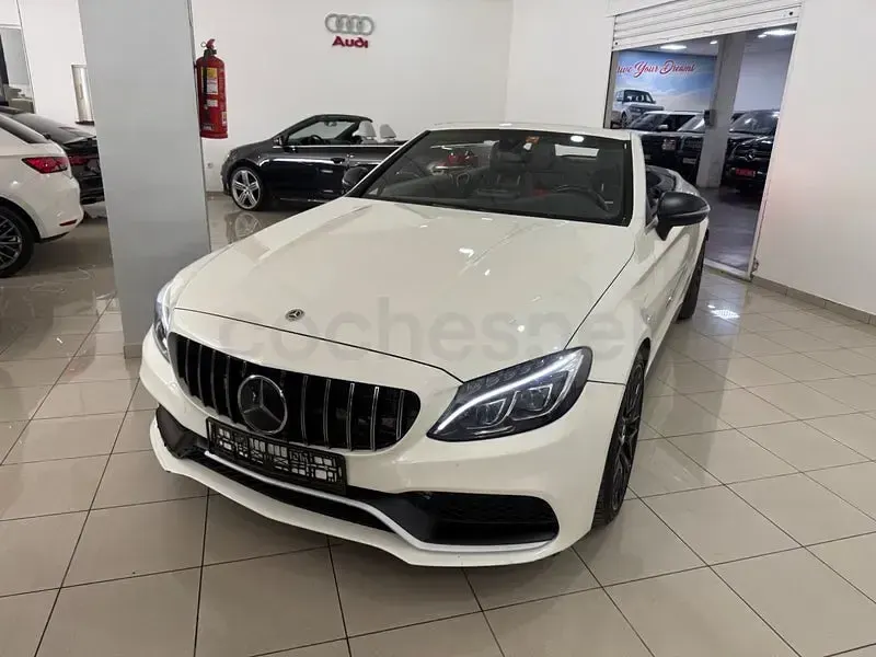 Usado Mercedes C63 AMG 476 CV (350 kW) 2018 Blanco Descapotable
