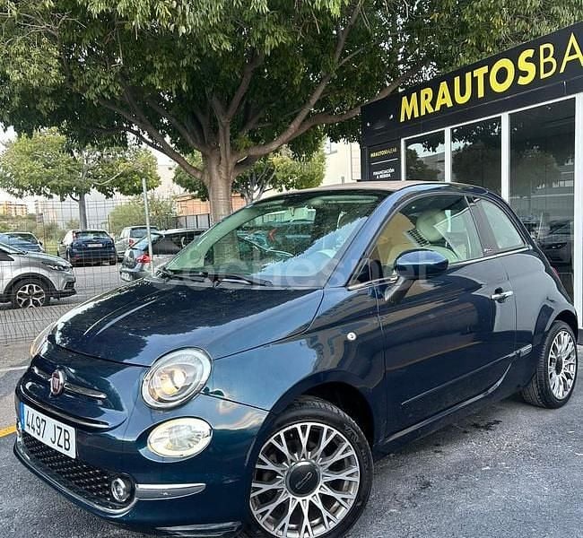 Azul Usado 2017 Fiat 500 Descapotable | 7290 € (Precio justo) - Imagen 1/4