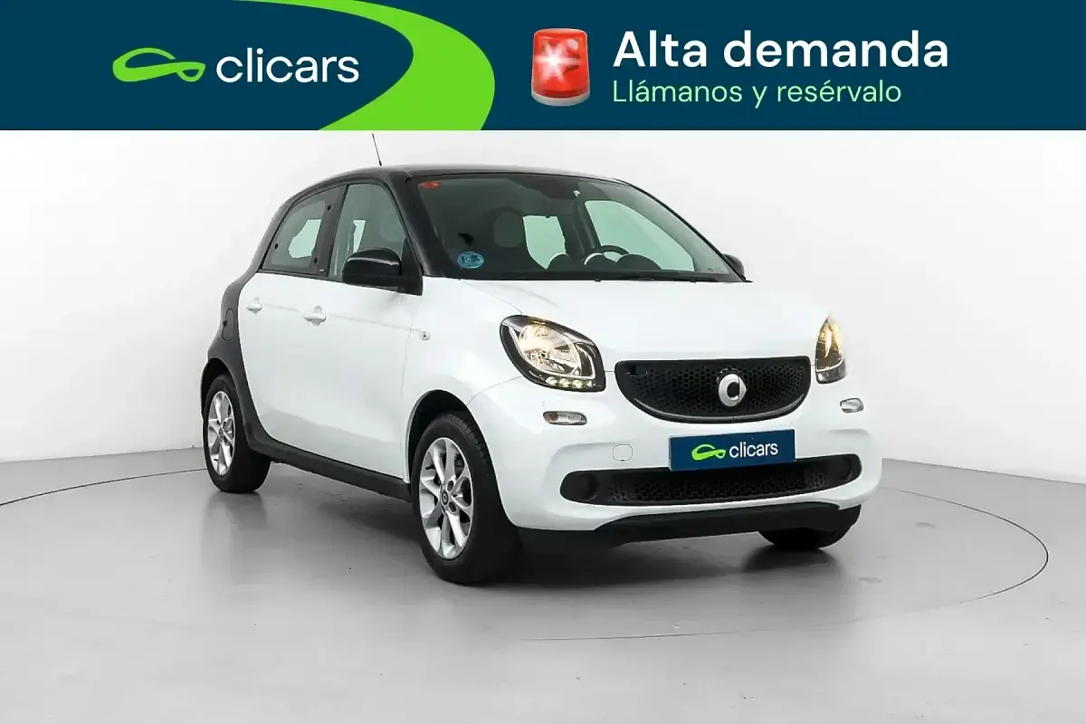 Usado Smart ForFour Passion 71 CV (52 kW) 2015 Blanco Utilitario