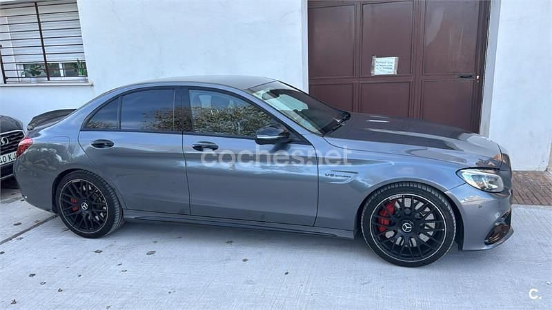 Usado Mercedes C63S AMG 510 CV (375 kW) 2017 Gris / plata Berlina