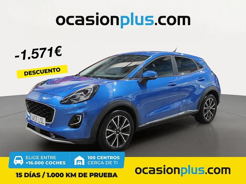 Azul Usado 2021 Ford Puma Titanium Recogida | 16.890 € (Precio justo) - Imagen 1/4