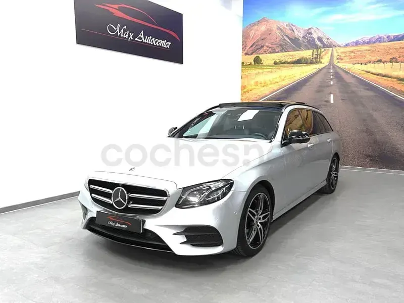 Usado Mercedes E200 150 CV (110 kW) 2018 Gris / plata Familiar