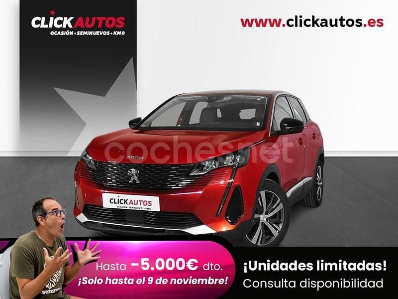 Rojo Usado 2022 Peugeot 3008 Allure SUV | 20.600 € (Precio justo) - Imagen 1/4