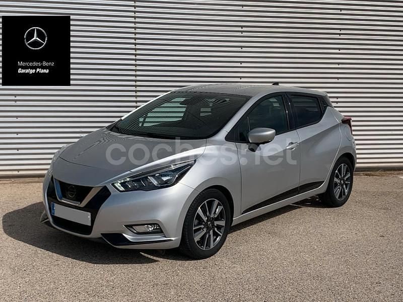 Gris / plata Usado 2019 Nissan Micra Acenta Berlina | 14.200 € (Un poco caro) - Imagen 1/4