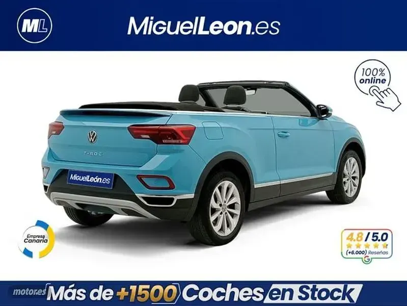Usado VW T-Roc Style 110 CV (80 kW) 2022 Azul SUV