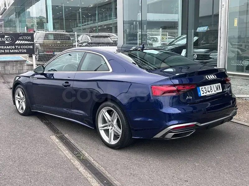 Usado Audi A5 S-Line 204 CV (150 kW) 2021 Azul Coupe