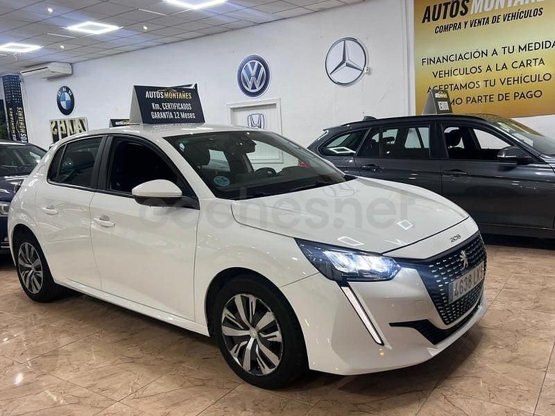 Usado Peugeot 208 Allure 100 CV (73 kW) 2021 Blanco Utilitario