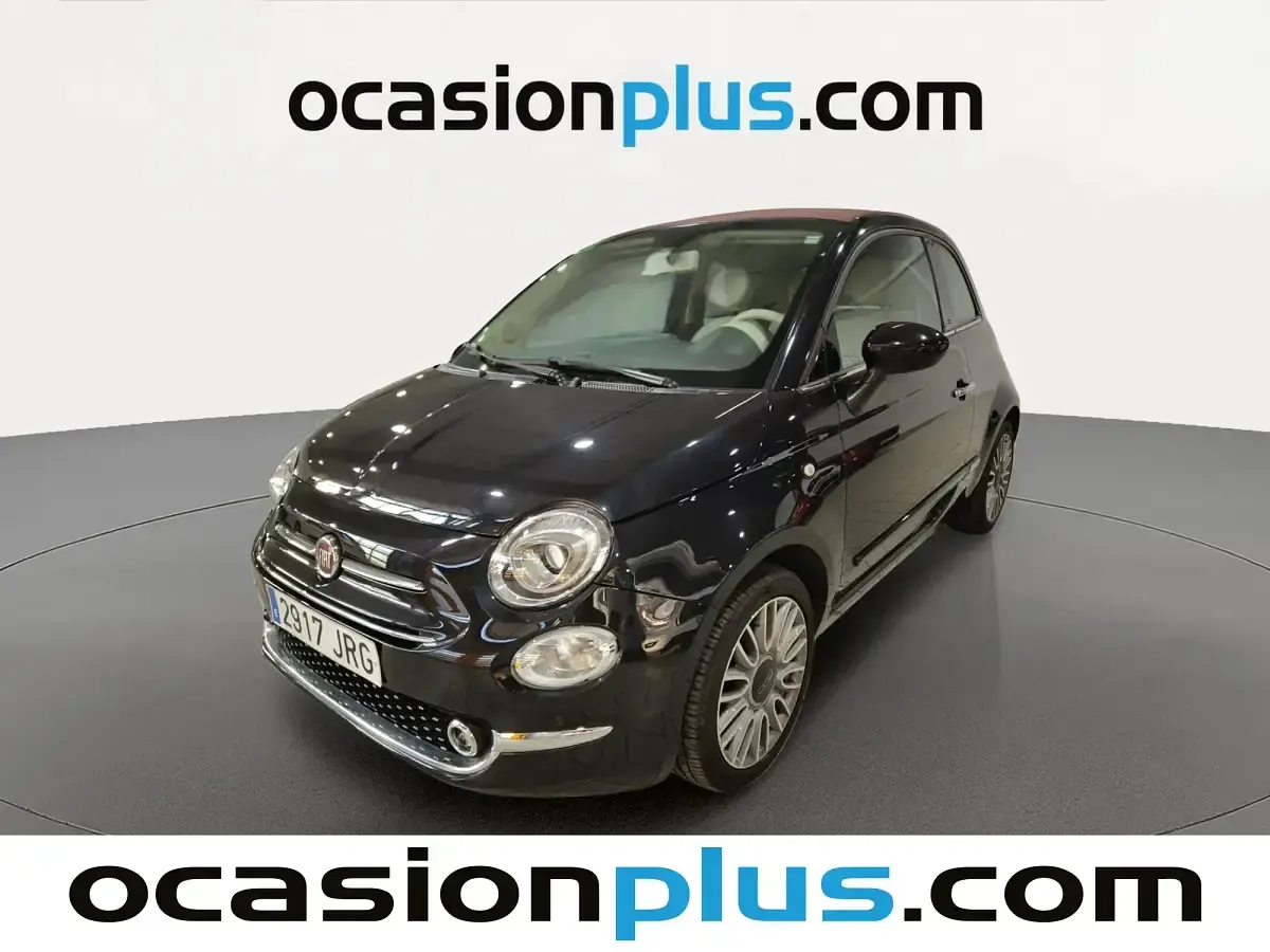 Usado Fiat 500 Lounge 69 CV (50 kW) 2016 Negro Descapotable