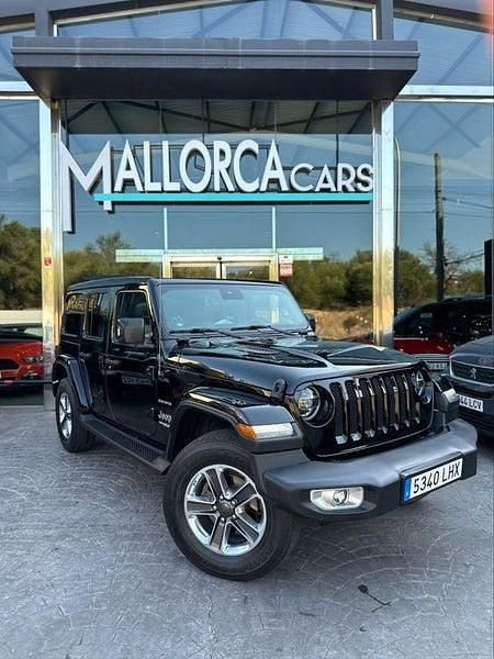 Usado Jeep Wrangler Sahara 200 CV (147 kW) 2020 Negro SUV