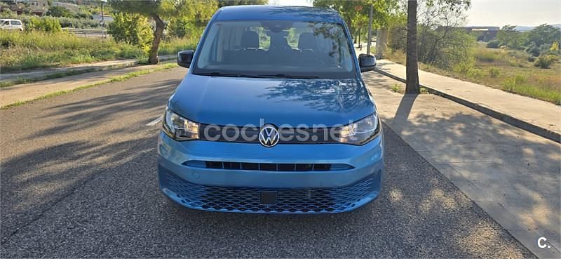 Azul Usado 2021 VW Caddy Monovolumen | 24.500 € (Caro) - Imagen 1/4